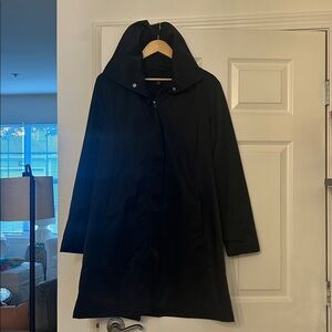 Black Hooded Coat